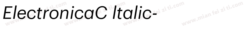 ElectronicaC ltalic字体转换